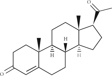 progesteron chemical structure